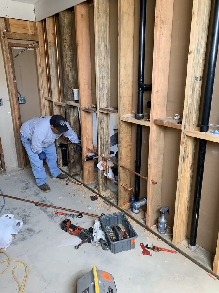 Commercial rough-in plumbing for Gas Line Repair in Paola